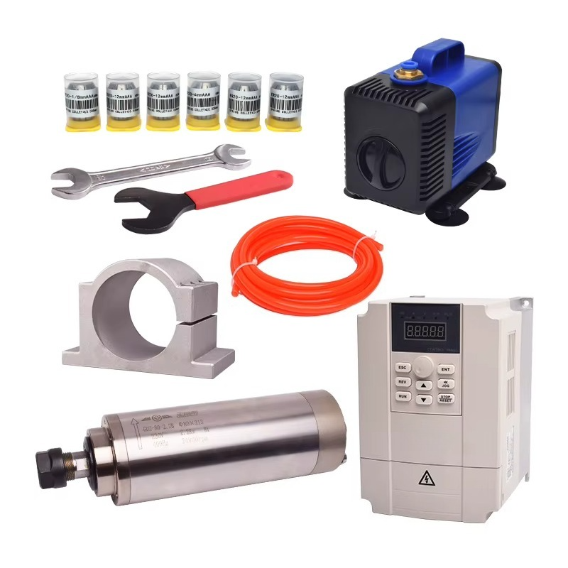 2.2Kw Water Cooled Spindle Kit Vfd - Kit de moteur de broche refroidi