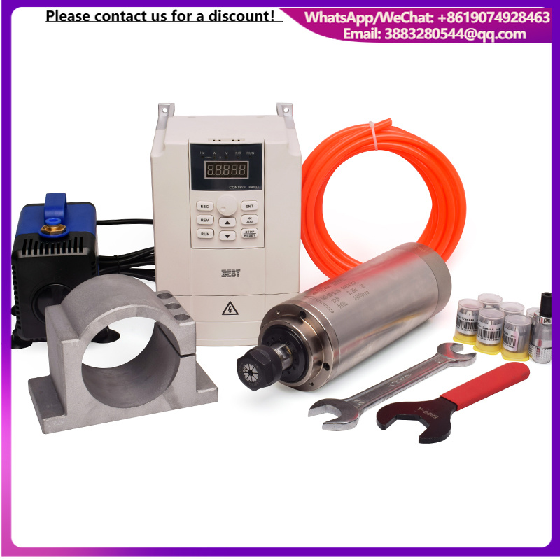 Broche GDZ haute vitesse et va - 2.2Kw Water Cooled Spindle Kit Vfd avis et prix